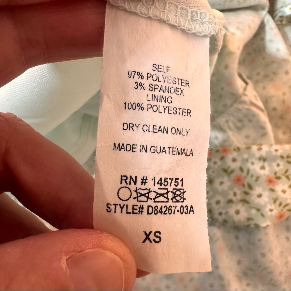 Altered state women’s Easter wedding baby shower dress mini silky floral spring - Picture 10 of 16